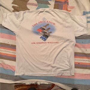 Vintage Sherwin Williams Painters Work T Shirt Men's XL Stained